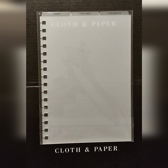 Cloth and Paper CADENCE TOP TAB PLANNER DIVIDERS | LOW PROFILE | MATTE - A5 18 - Picture 4 of 16